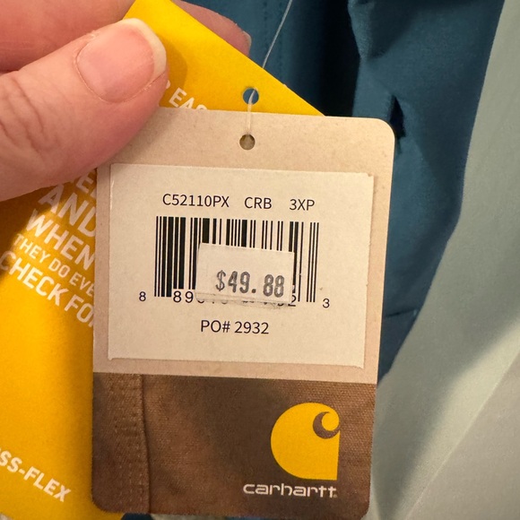 CARHARTT WOMEN'S FORCE Caribbean Blue Cargo Scrub bottoms pants 3X 3XL petite - Picture 4 of 10